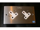SINE正玄SW - 2 LG  UK  ( Gold )英式雙位冷凍插座（黃金）墙插
