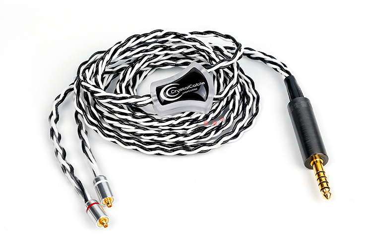 晶彩Double Duet 4.4mm MMCX耳机线荷兰CrystalCable随身听升级线