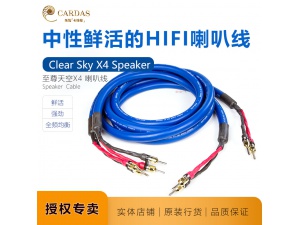 美国卡达斯音箱线Clear SKY X4 Speaker Cable至尊天空X4喇叭线